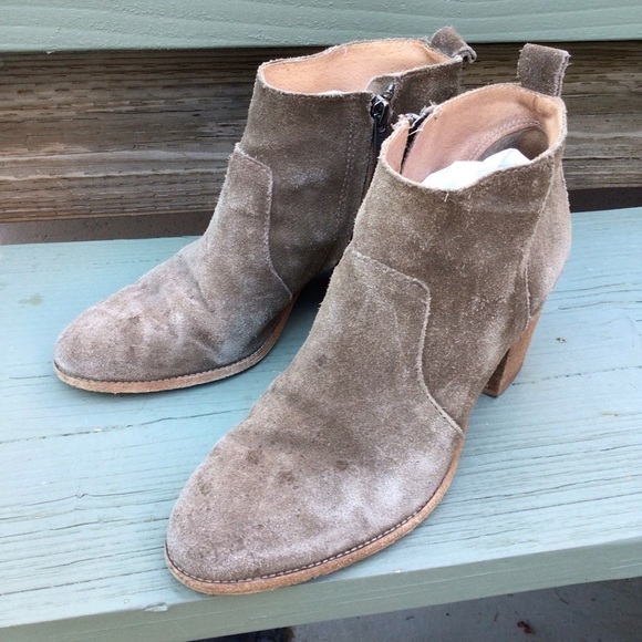 Madewell Women Genuin Leather Brown Booties , Ankle Boots - Picture 3 of 9